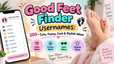 Good Feet Finder usernames with 200+ cute, funny, cool, and stylish username ideas